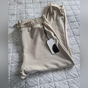 R. Sofia Beige Jogger Pants